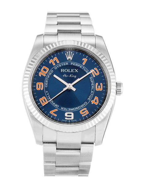 rolex mit blauem zifferblatt|Rolex aus edelstahl.